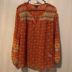 Lightweight women’s blouse. Semi sheer